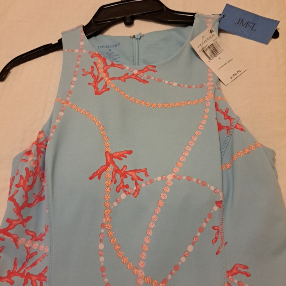 NWT J. McLaughlin Turnberry Dress Size 4 Multicolored Reefs Attached Shorts